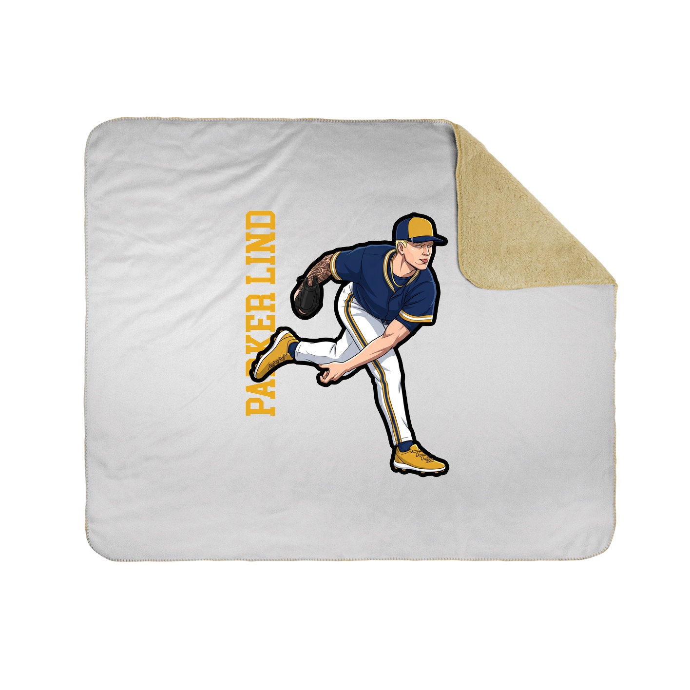 50x60 Sherpa Lined Throw Blanket