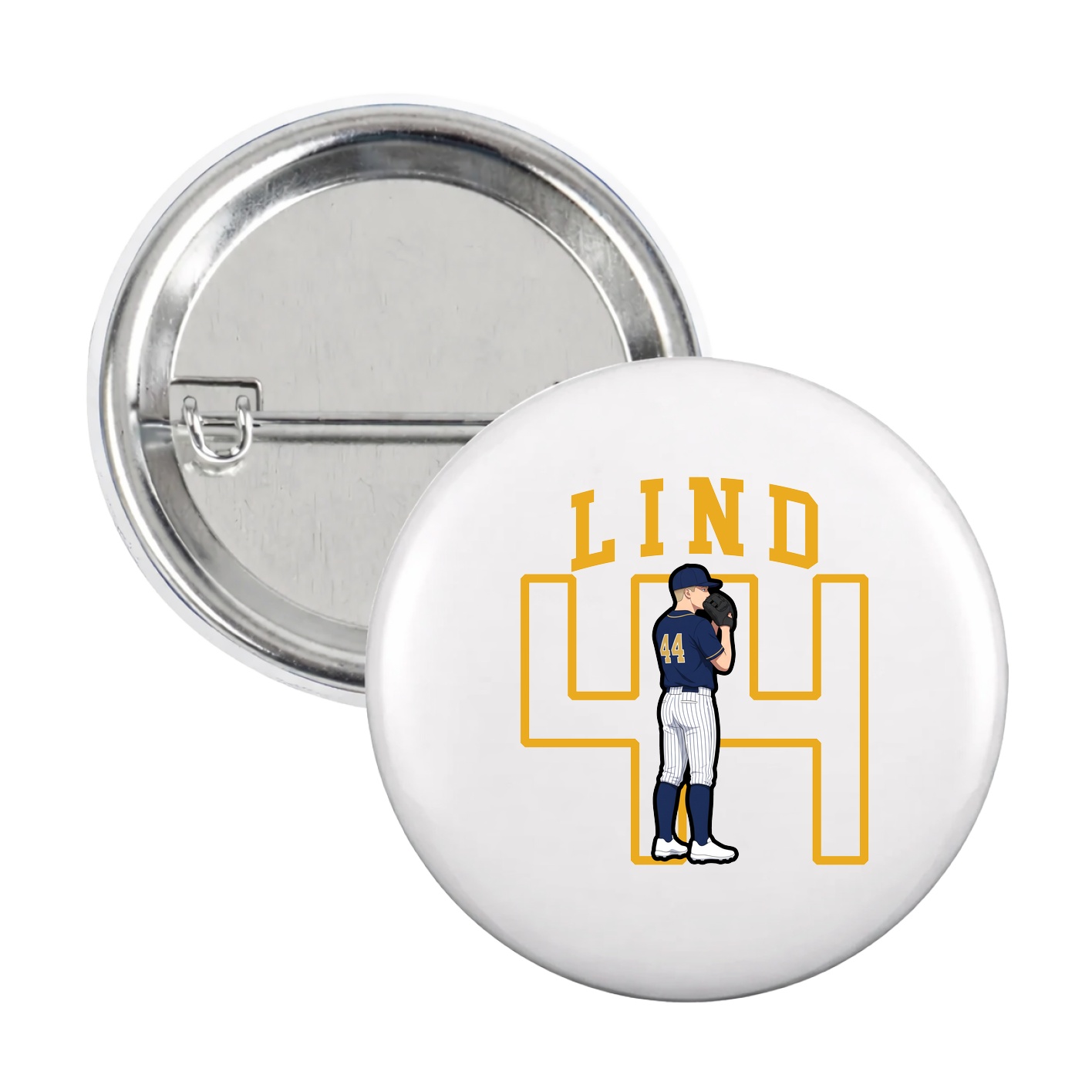 Game Day Button — Shirsey in White