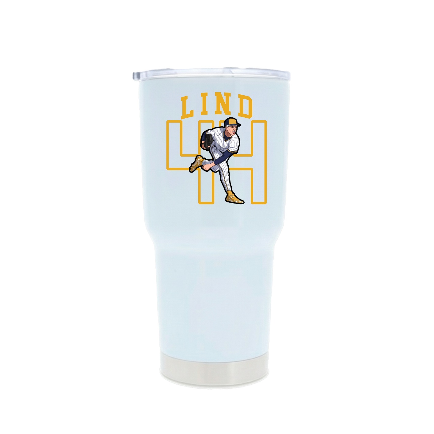 30oz Stainless Steel Tumbler — Shirsey in White