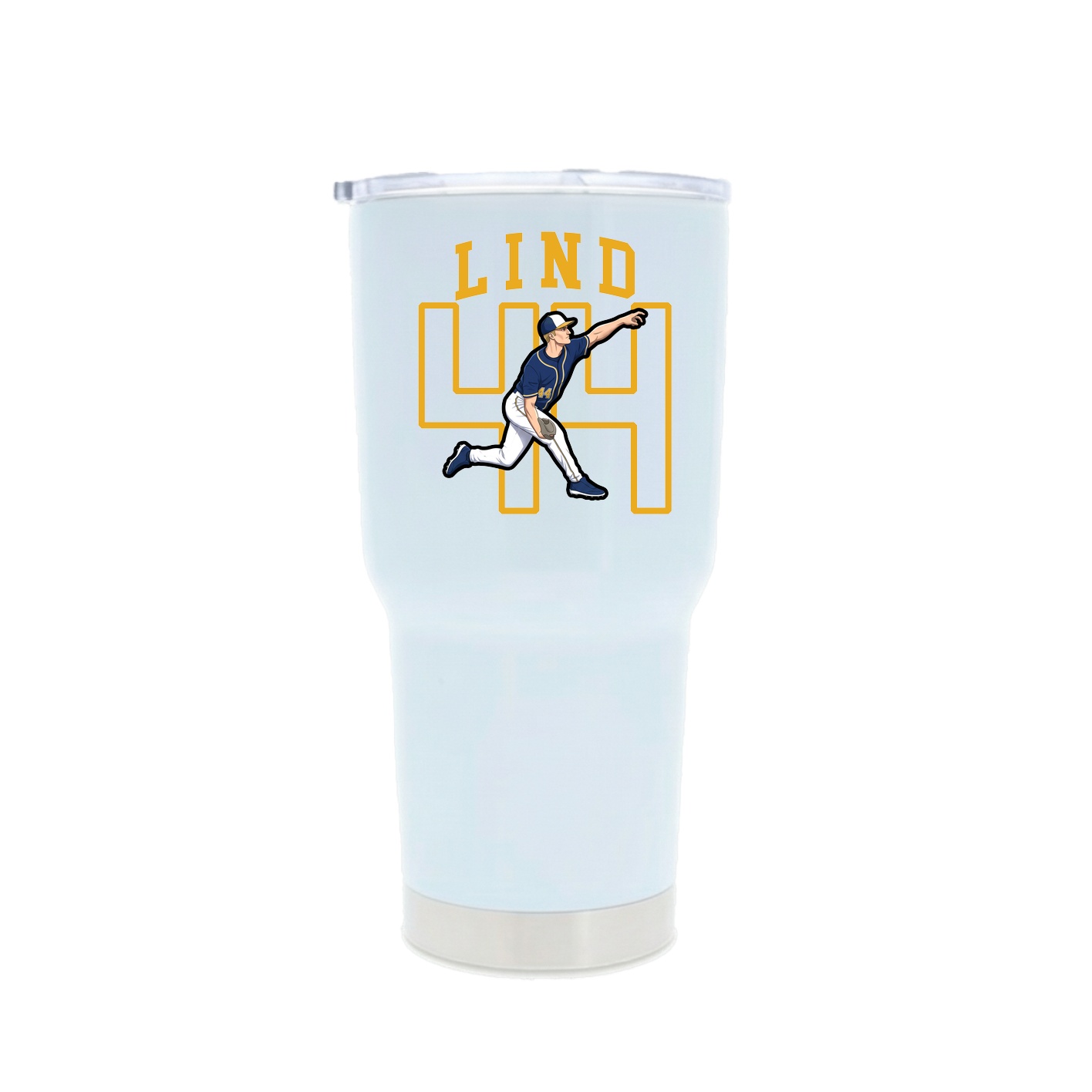 30oz Stainless Steel Tumbler — Shirsey in White