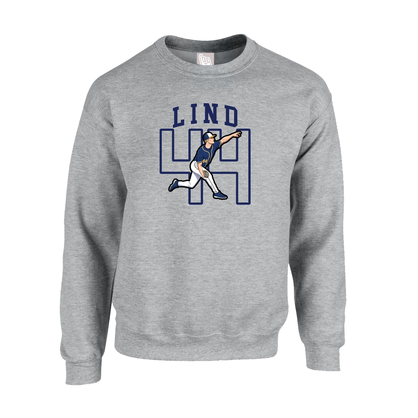 Fleece Crew — Shirsey in Grey