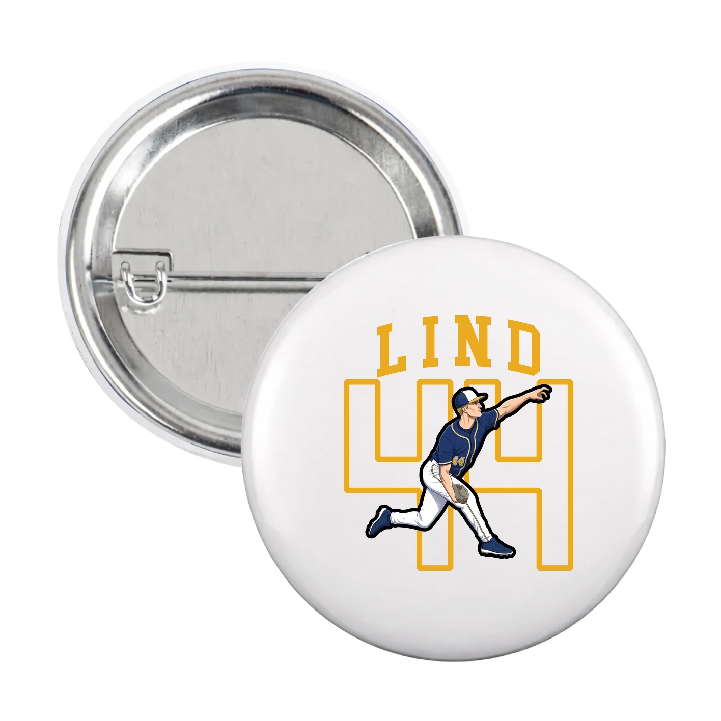 Game Day Button — Shirsey in White