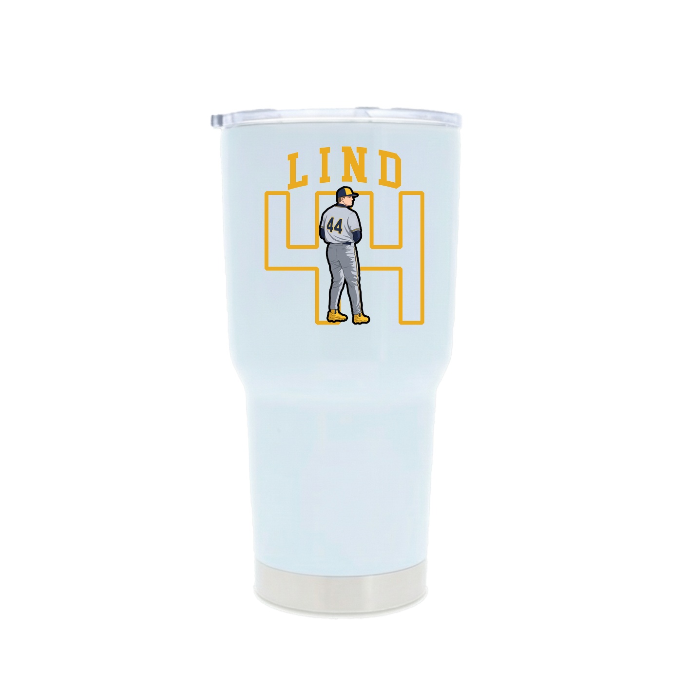 30oz Stainless Steel Tumbler — Shirsey in White