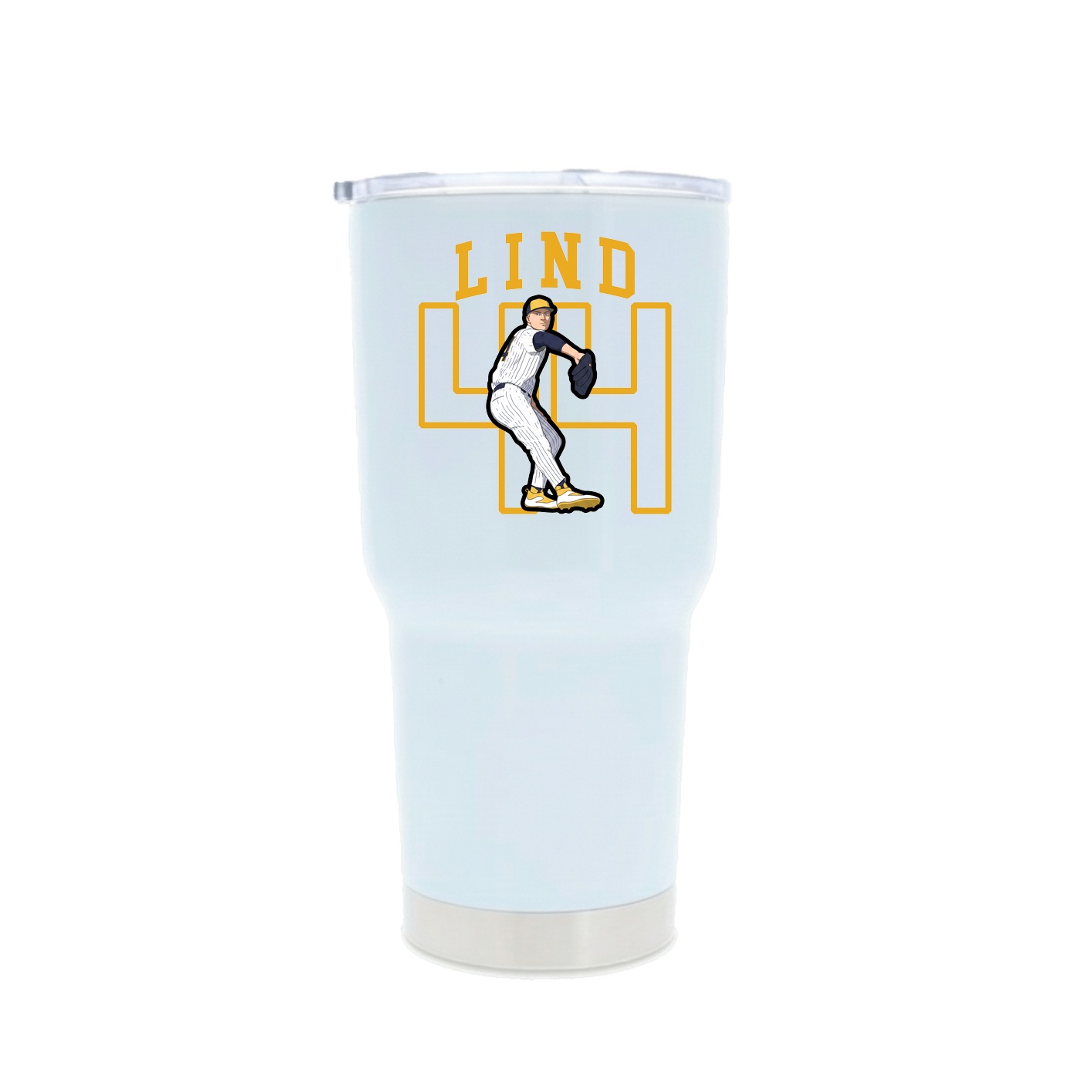 30oz Stainless Steel Tumbler — Shirsey in White