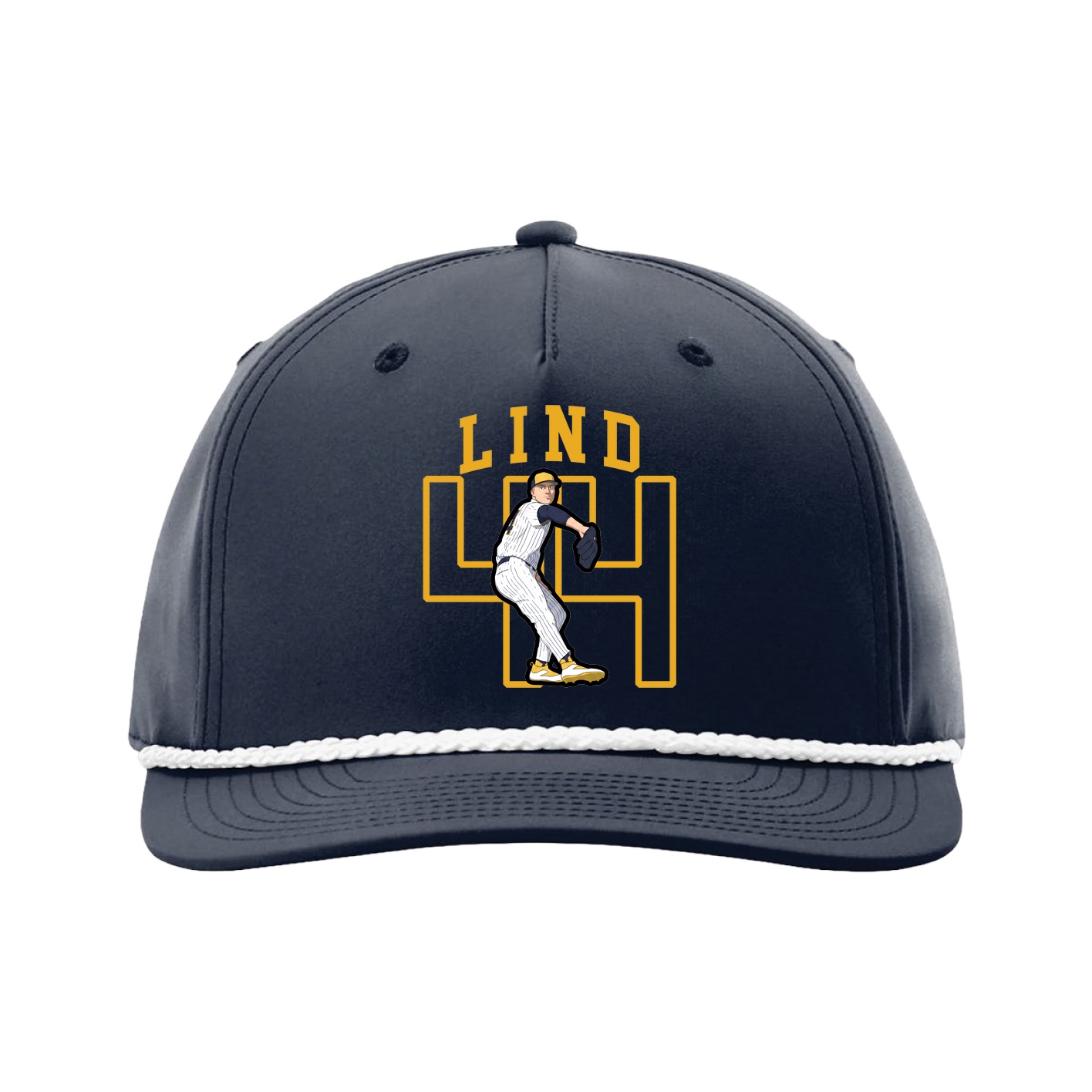 Five-Panel Classic Rope Cap — Shirsey in Navy