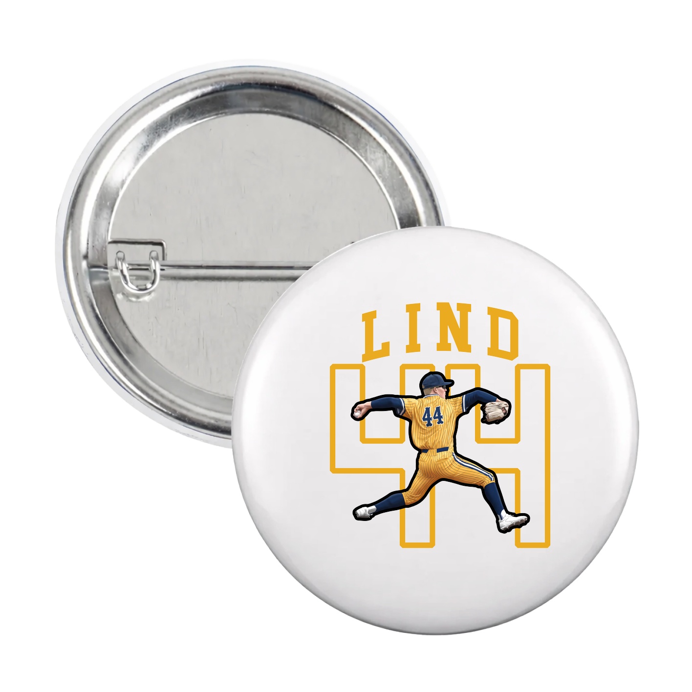 Game Day Button — Shirsey in White