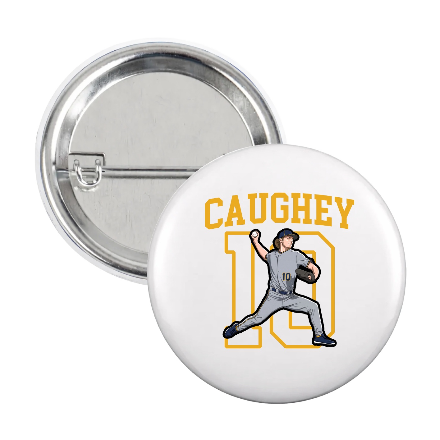 Game Day Button — Shirsey in White