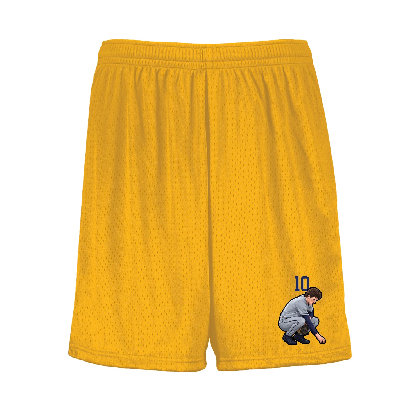 Shorts — Number Top in Gold
