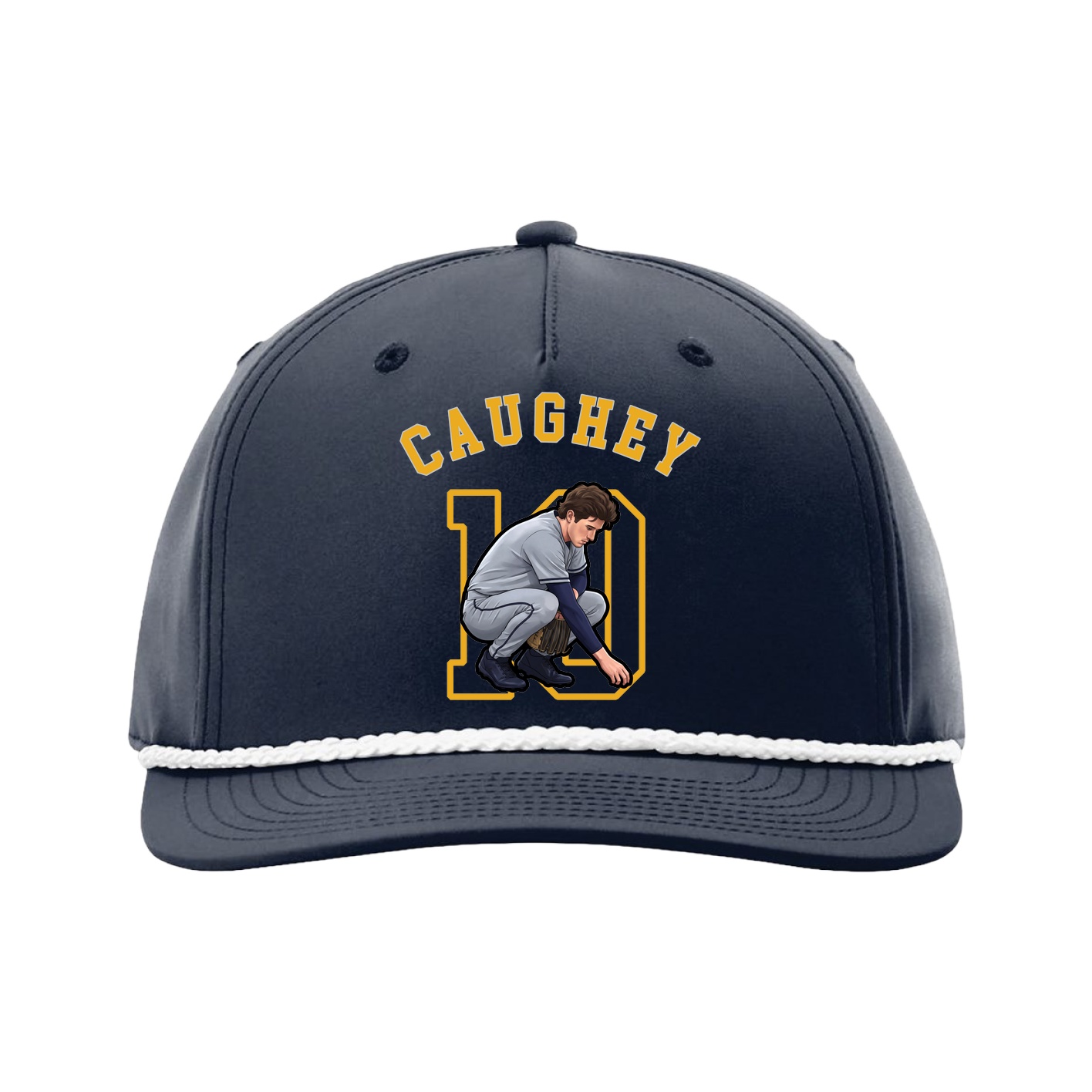 Five-Panel Classic Rope Cap — Shirsey Arch in Navy