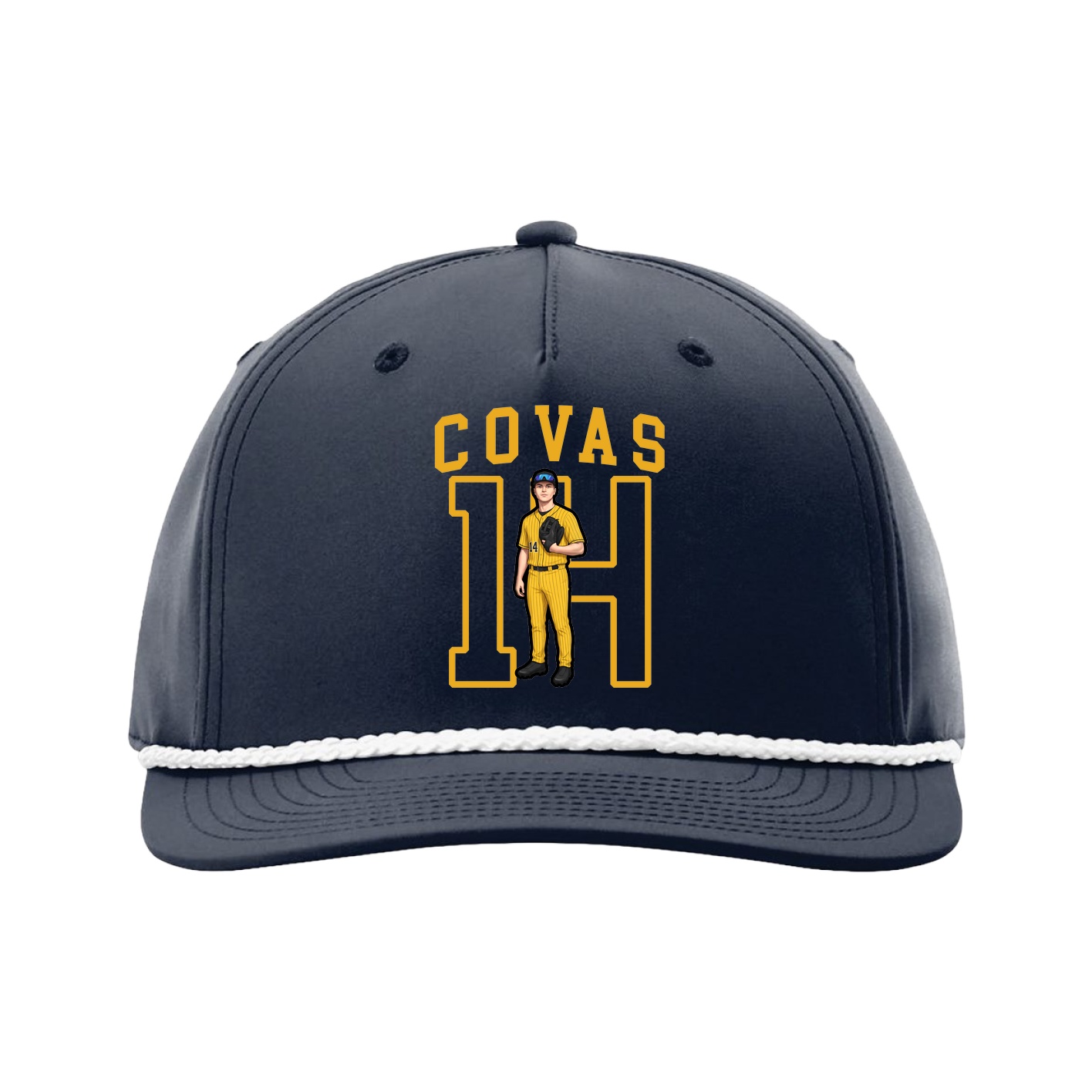 Five-Panel Classic Rope Cap — Shirsey in Navy