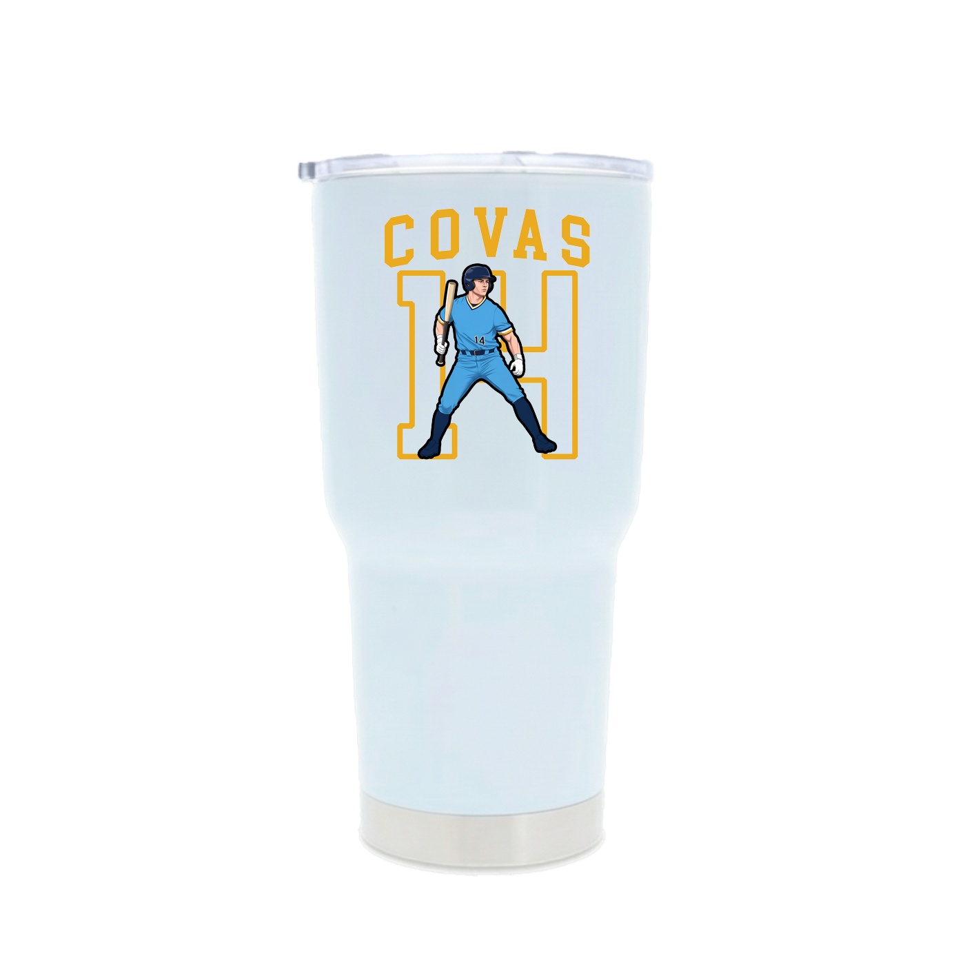 30oz Stainless Steel Tumbler — Shirsey in White