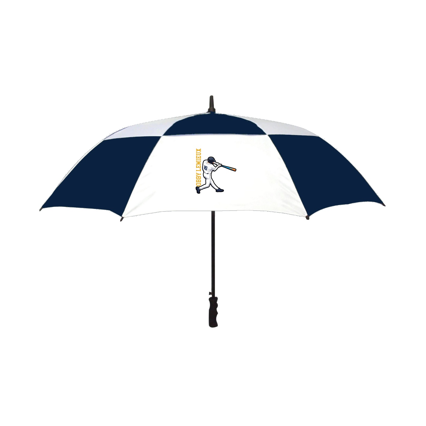 Golf Umbrella — Name Vertical in Navy