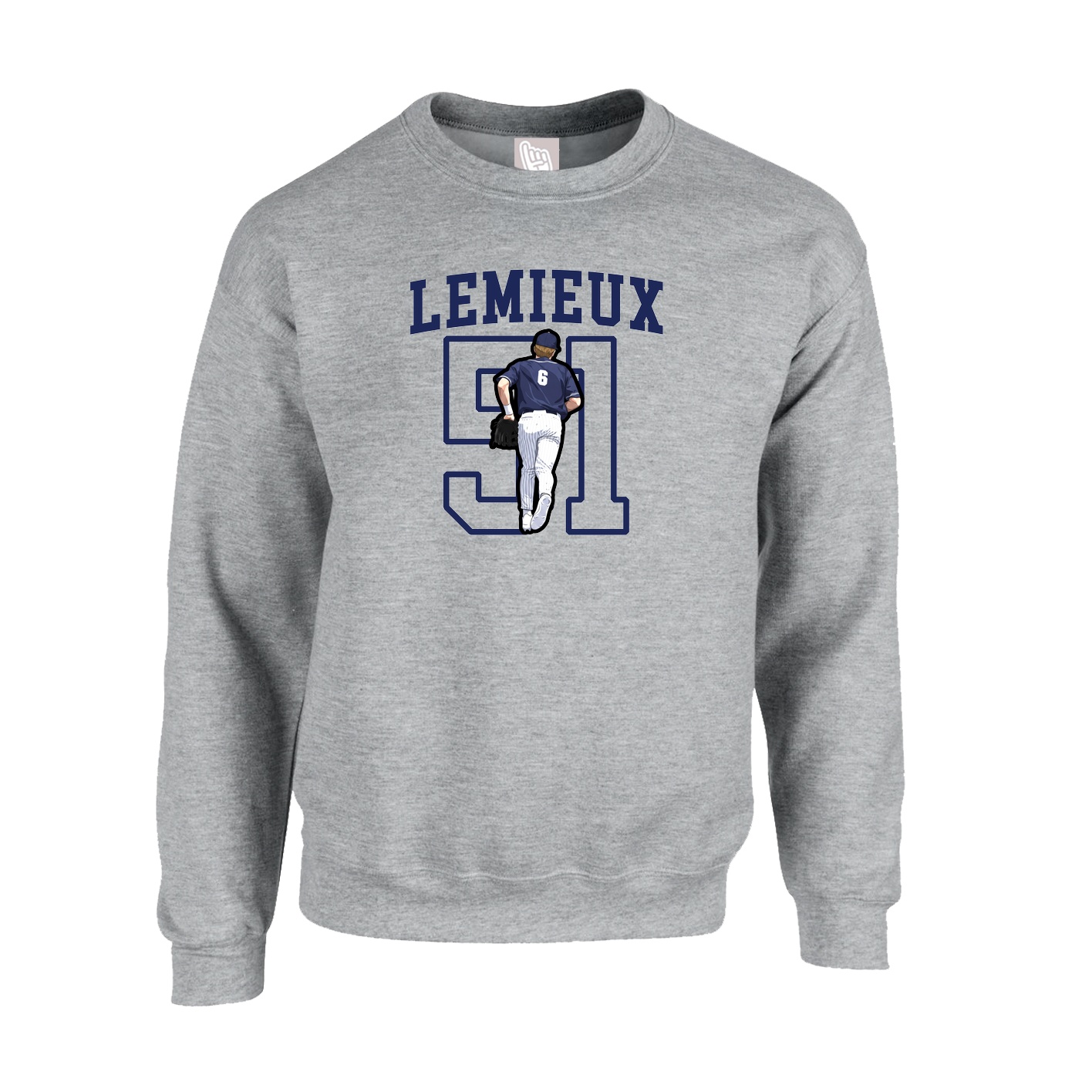 Fleece Crew — Shirsey in Grey