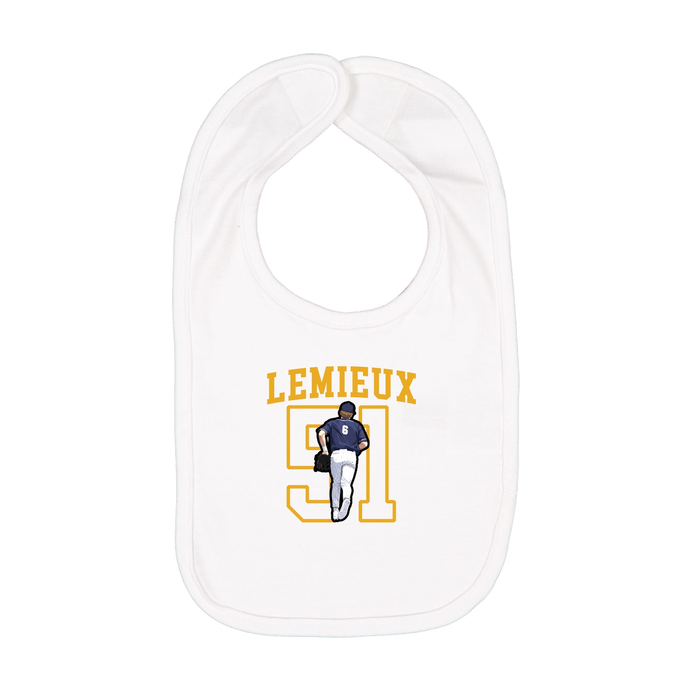 Infant Bib — Shirsey in White