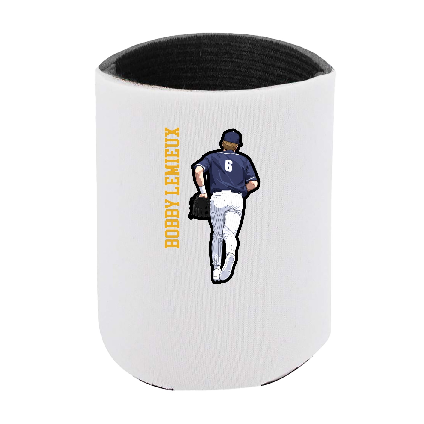 Can Holder — Name Vertical in White