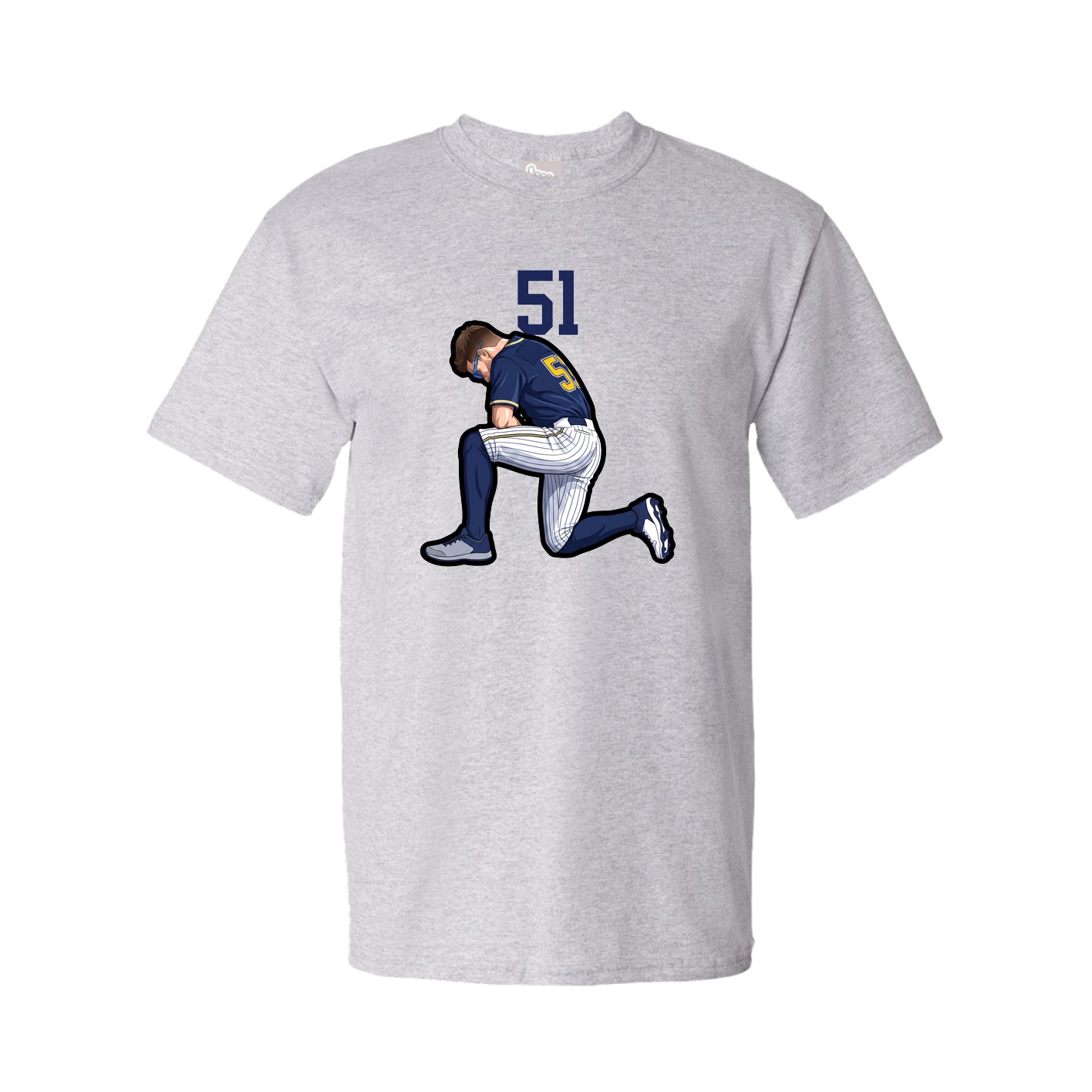 Tee — Number Top in Grey