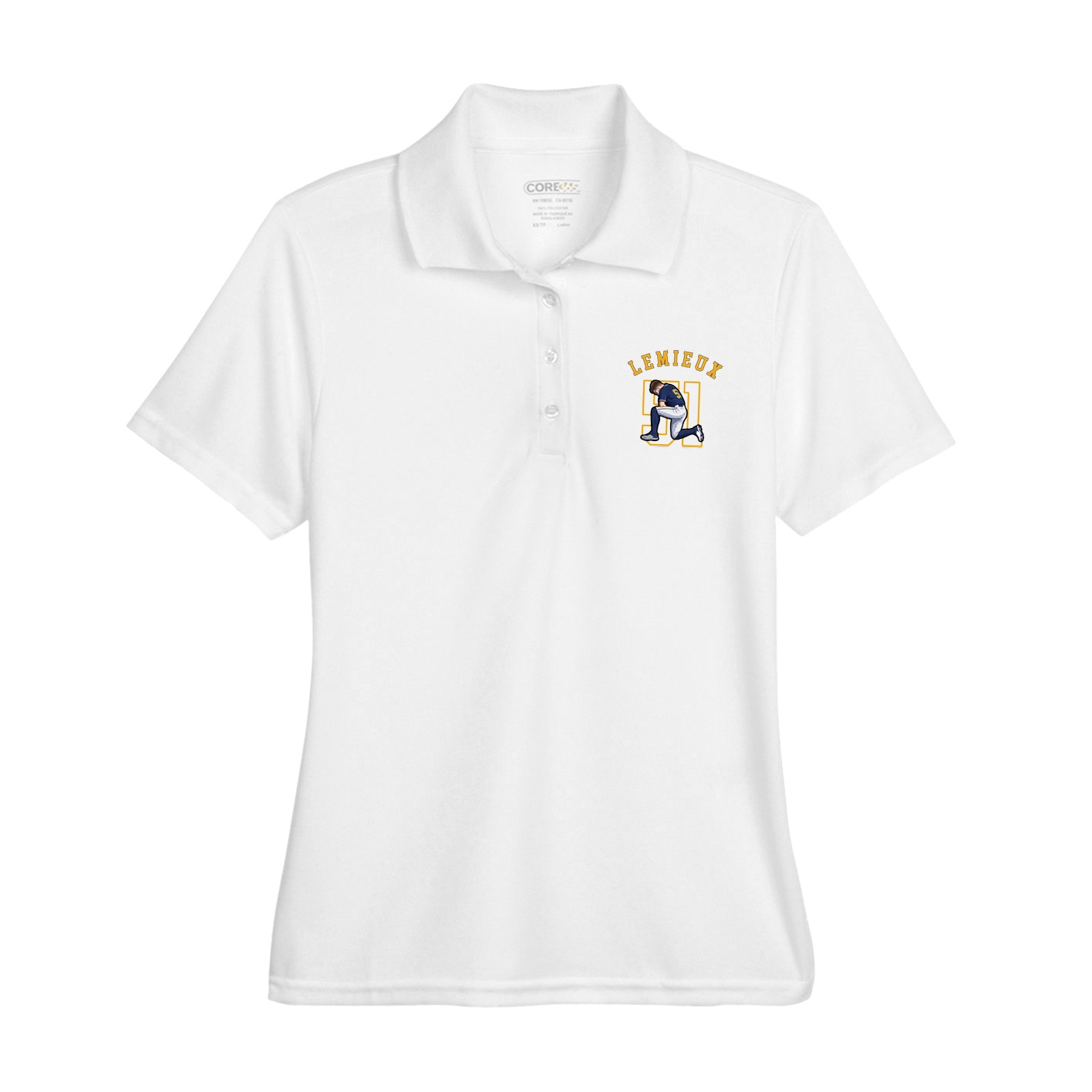 Womens Performance Polo — Shirsey Arch in White