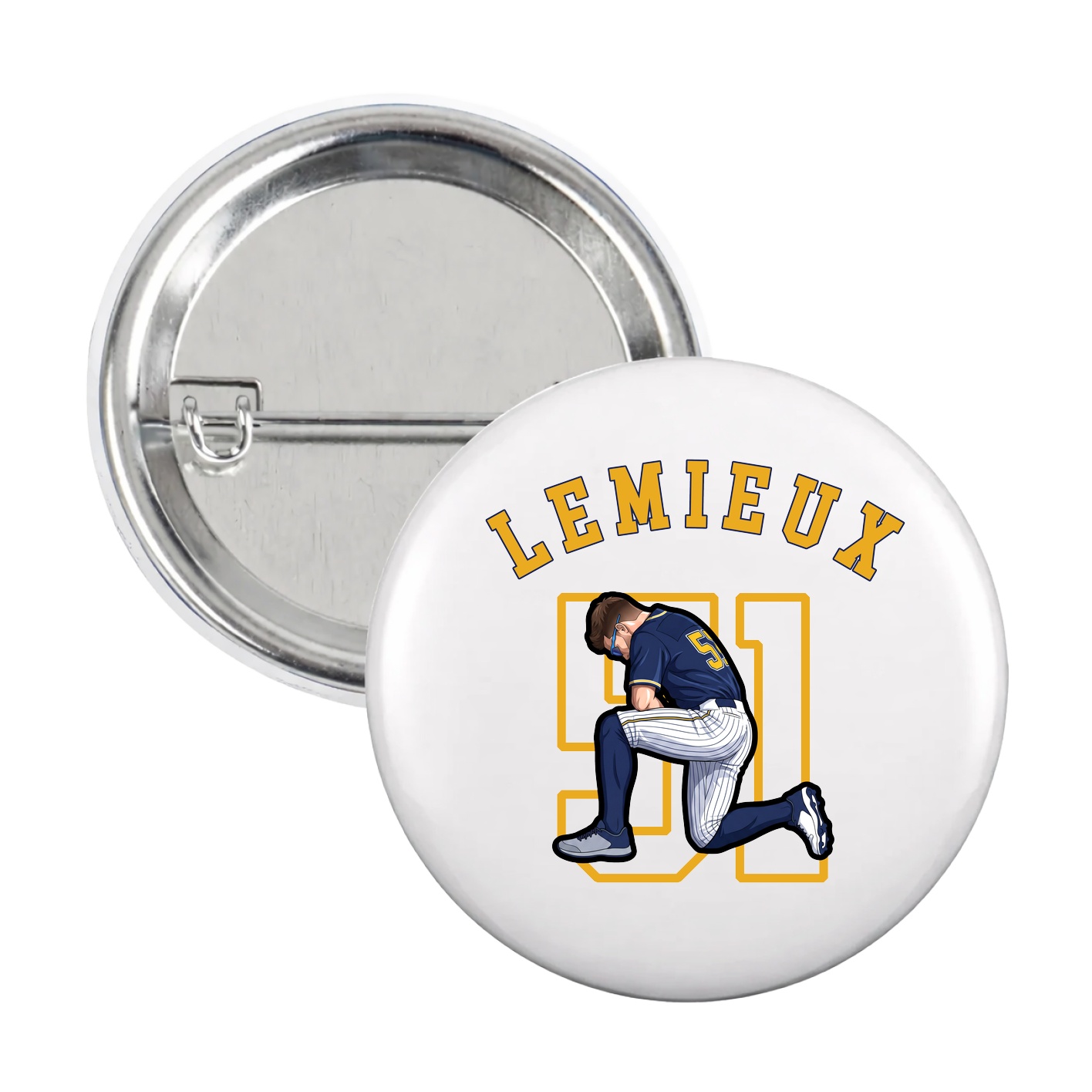 Game Day Button — Shirsey Arch in White