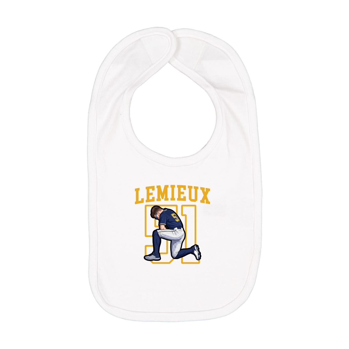 Infant Bib — Shirsey in White