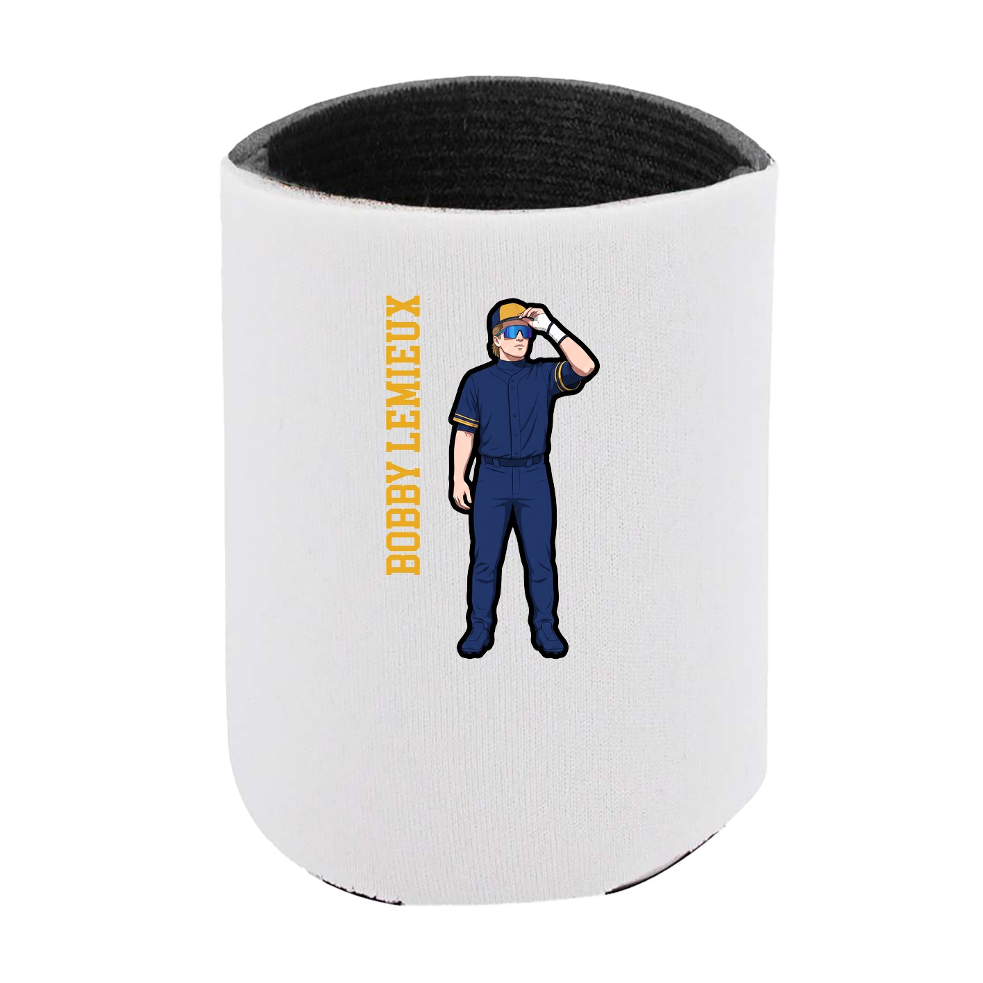 Can Holder — Name Vertical in White