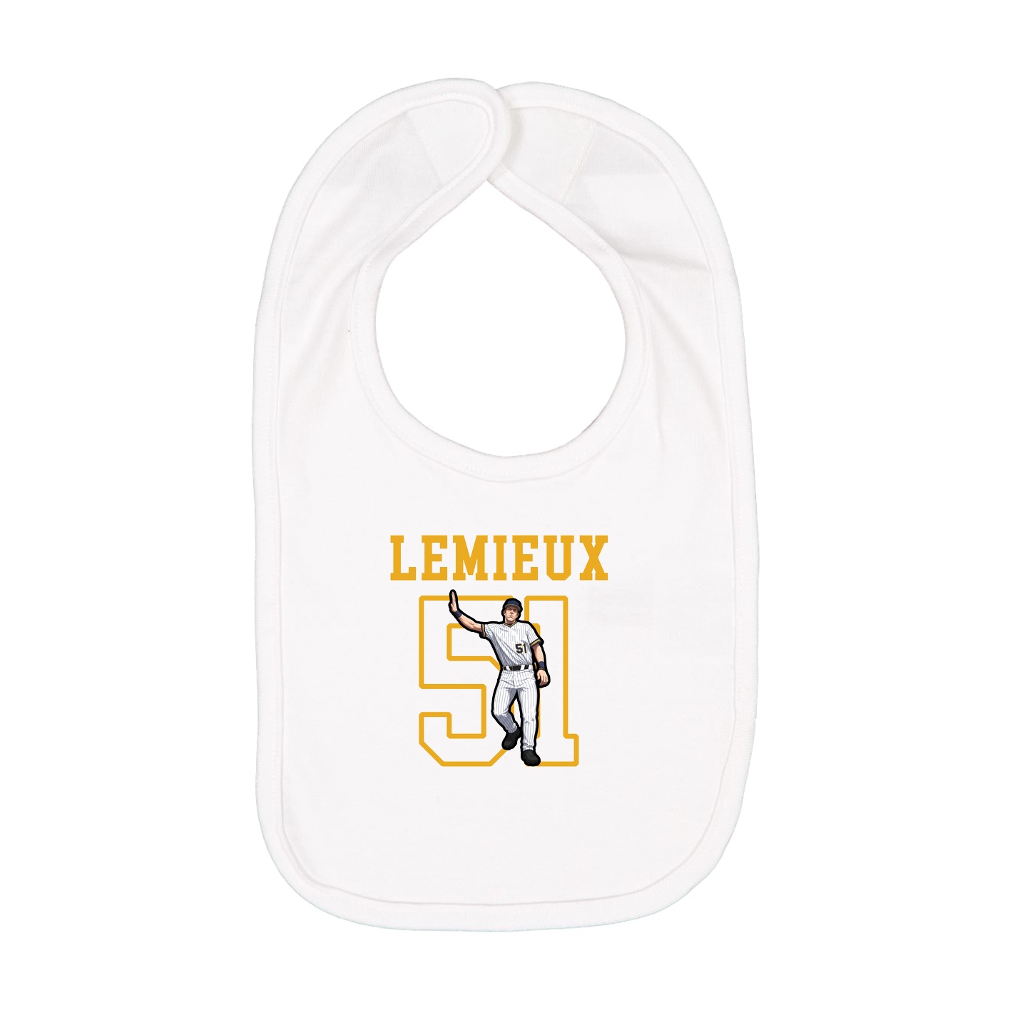 Infant Bib — Shirsey in White