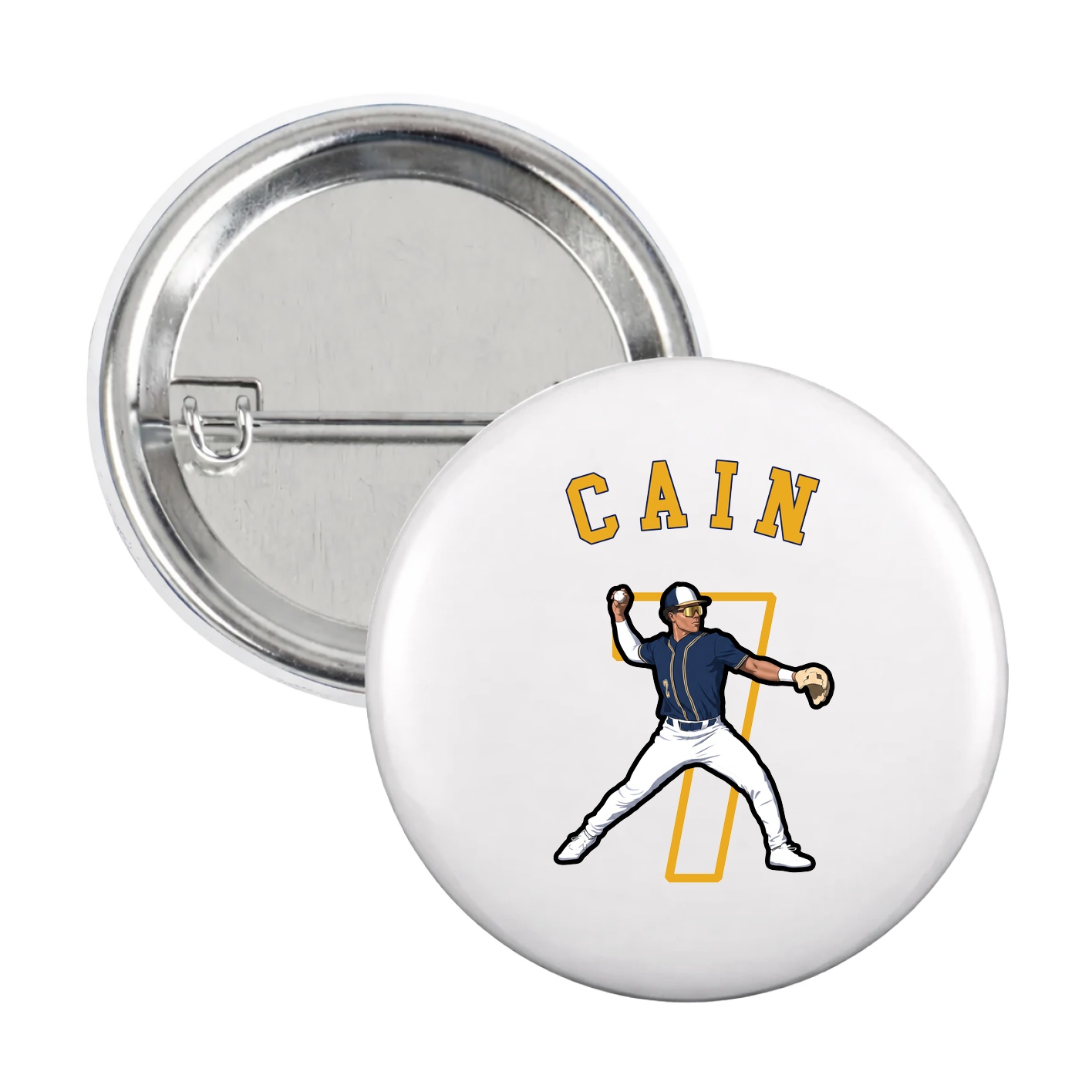 Game Day Button — Shirsey Arch in White