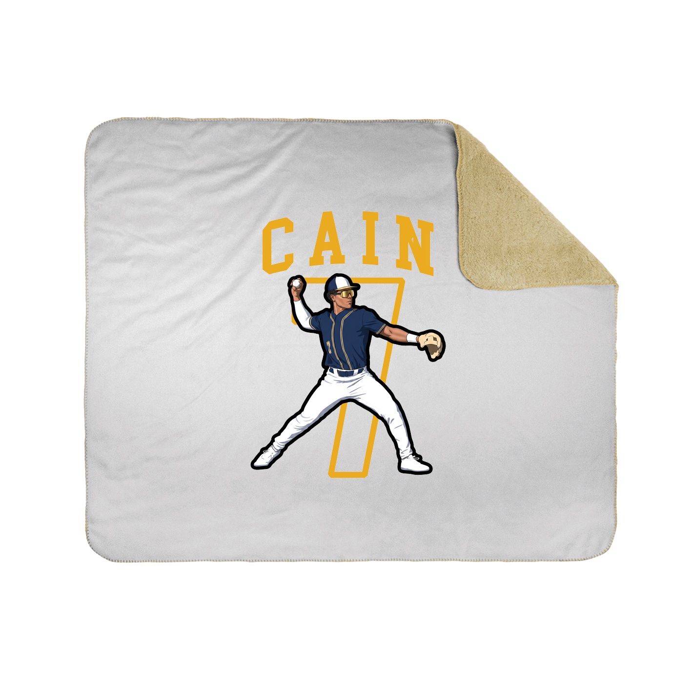 Throw Blanket — Shirsey in White