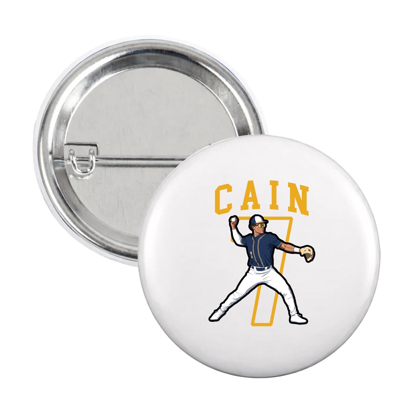 Game Day Button — Shirsey in White