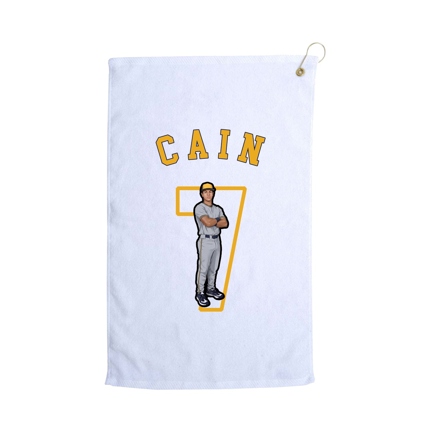 Golf Towel — Shirsey Arch in White