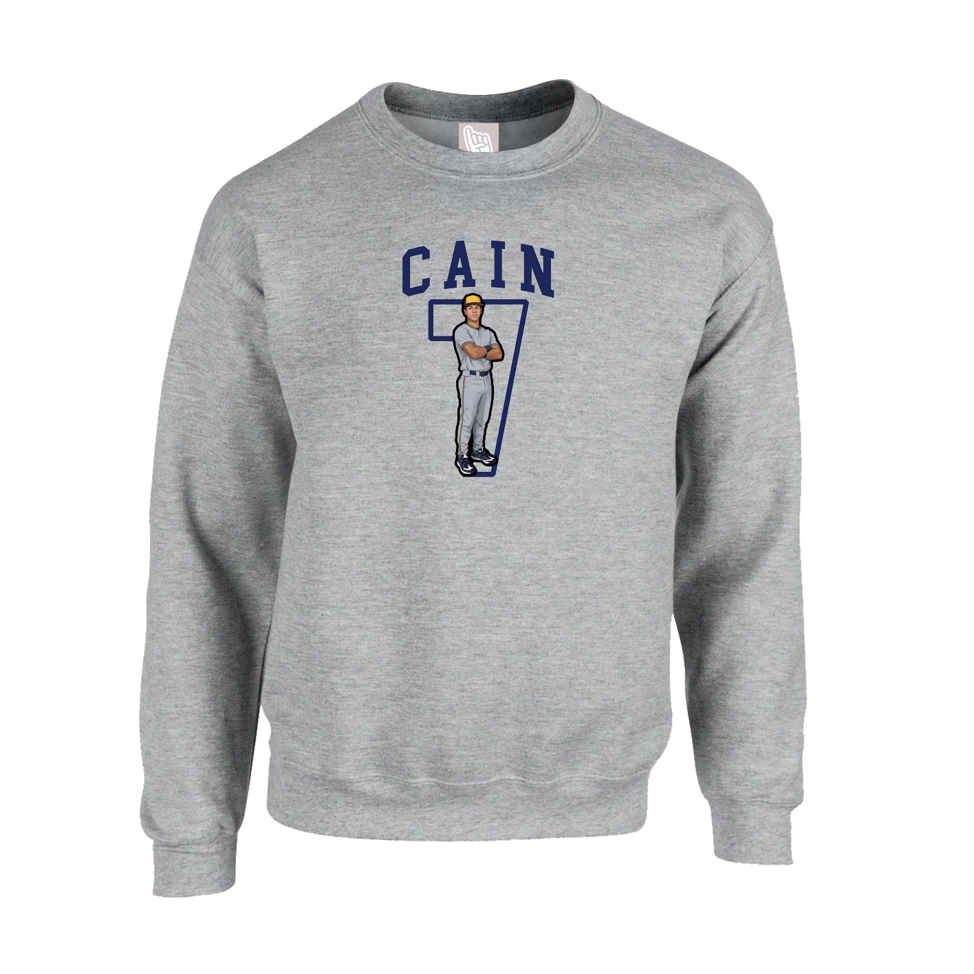 Fleece Crew — Shirsey in Grey