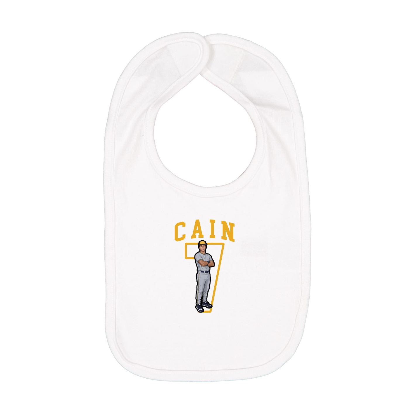 Infant Bib — Shirsey in White