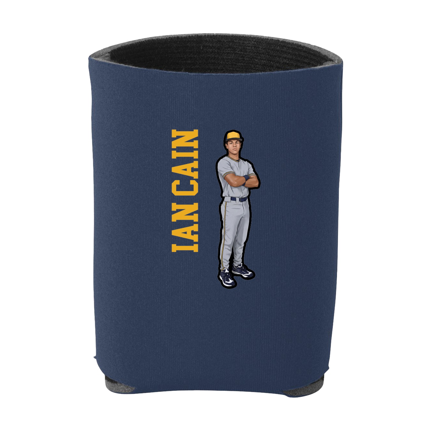 Can Holder — Name Vertical in Navy