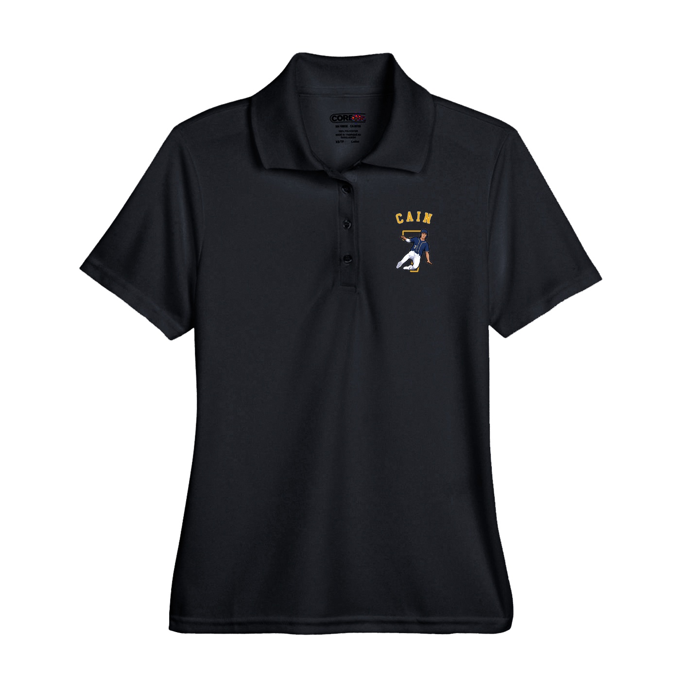 Performance Polo — Shirsey Arch in Black