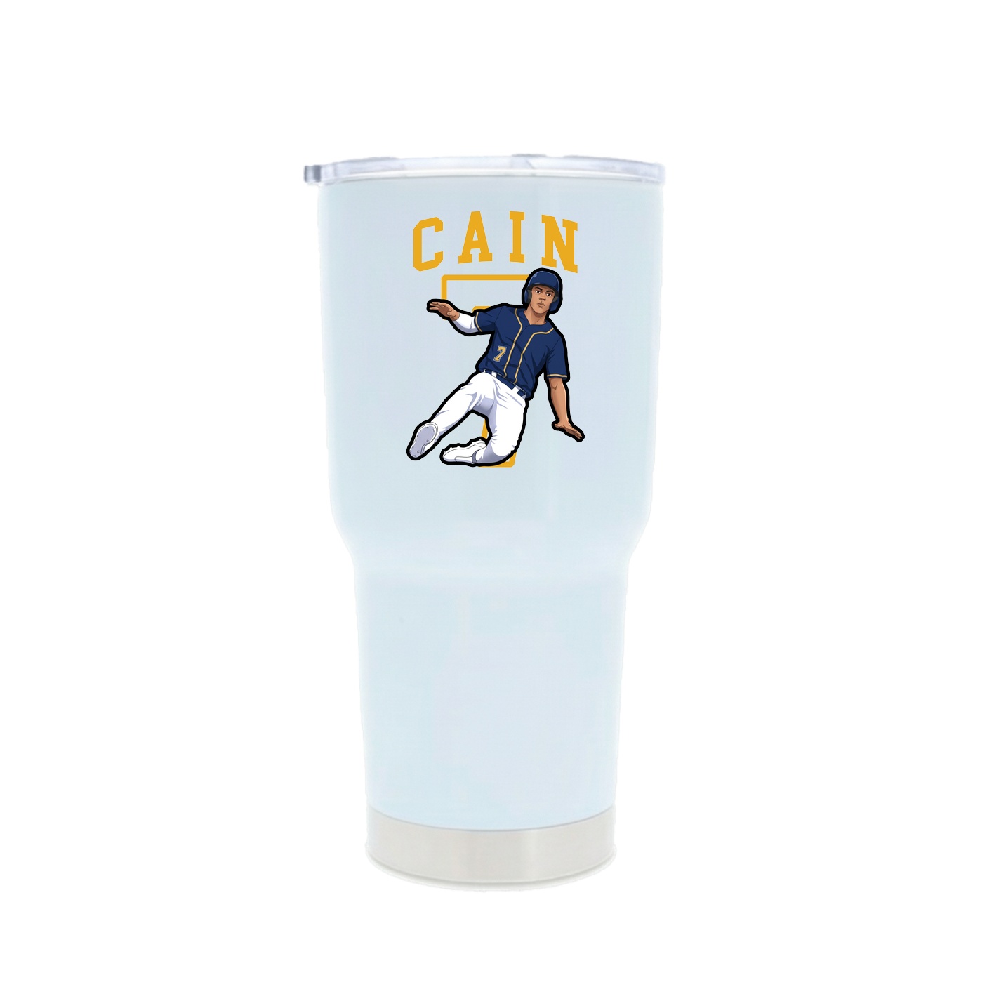 30oz Stainless Steel Tumbler — Shirsey in White