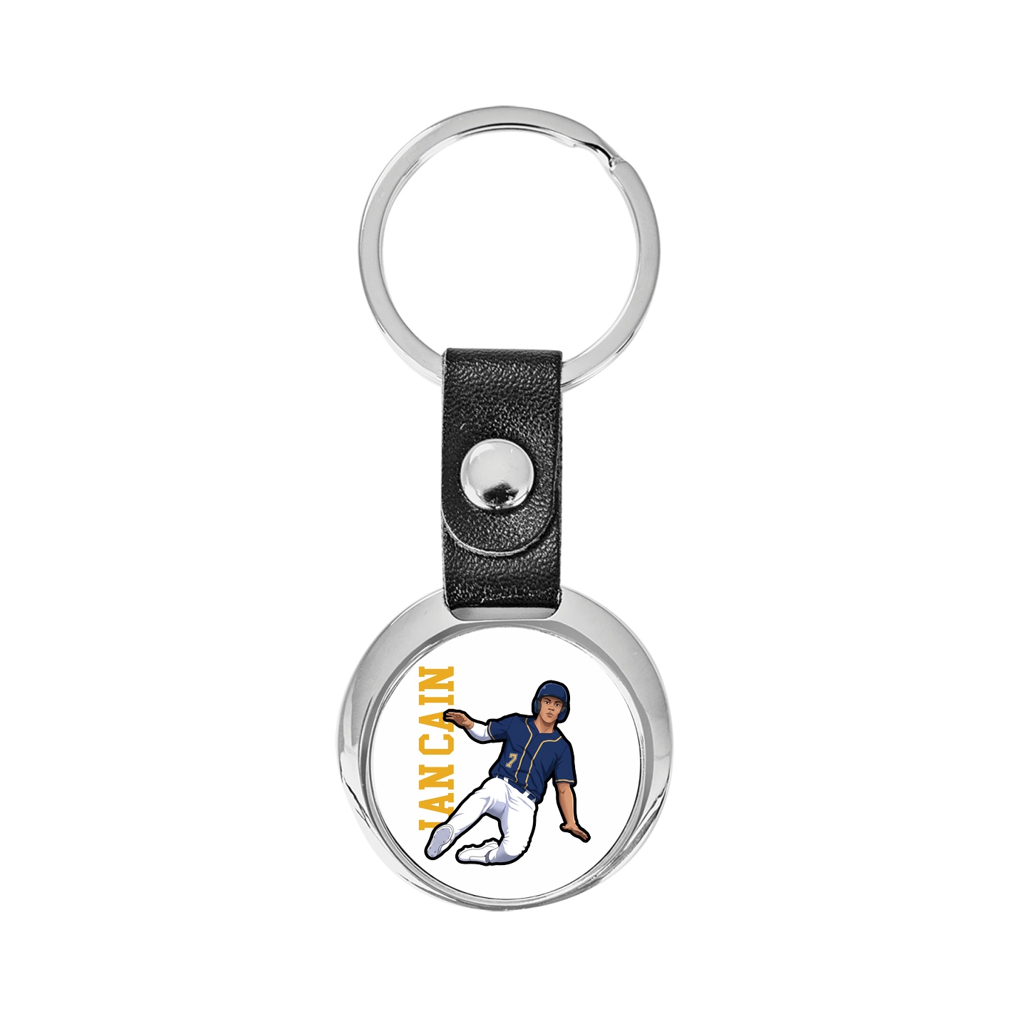 Key Chain — Name Vertical in Classic