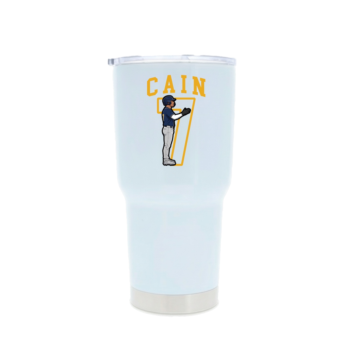 30oz Stainless Steel Tumbler — Shirsey in White