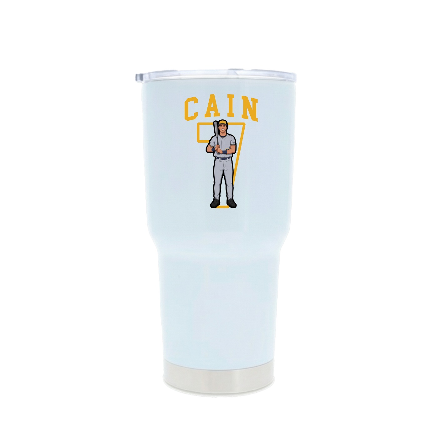 30oz Stainless Steel Tumbler — Shirsey in White
