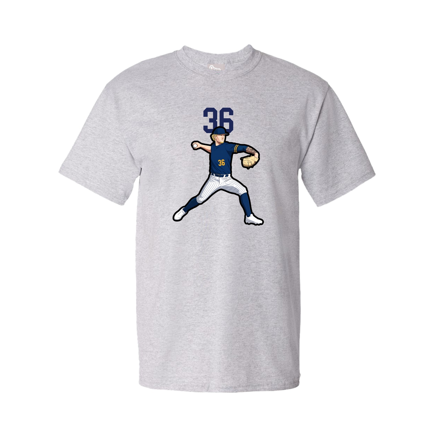 Tee — Number Top in Grey