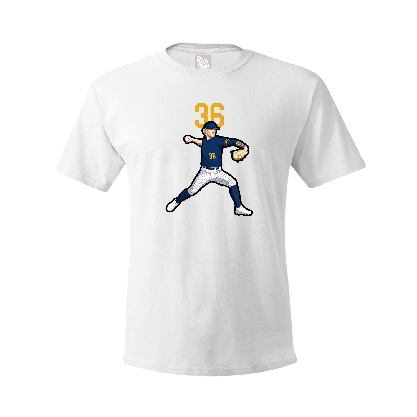 Tee — Number Top in White