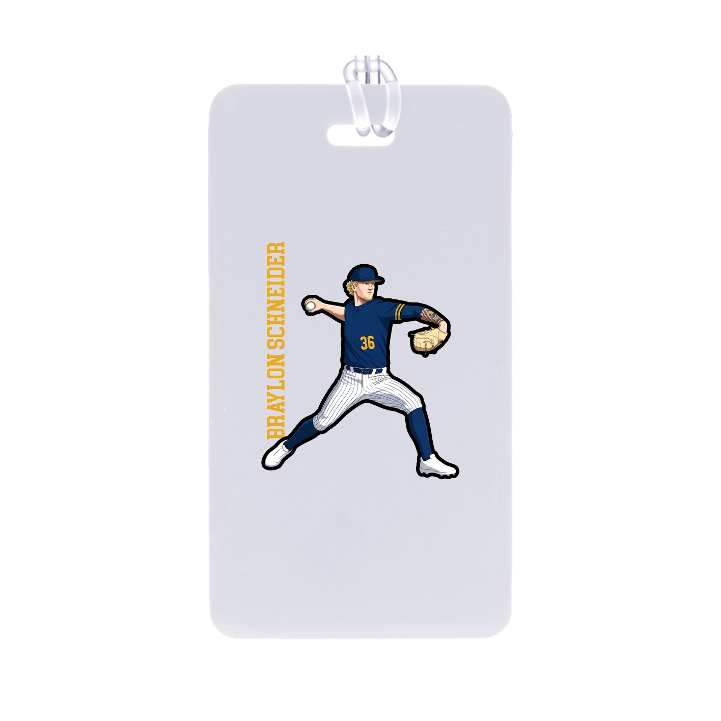 Bag Tag — Name Vertical in Classic