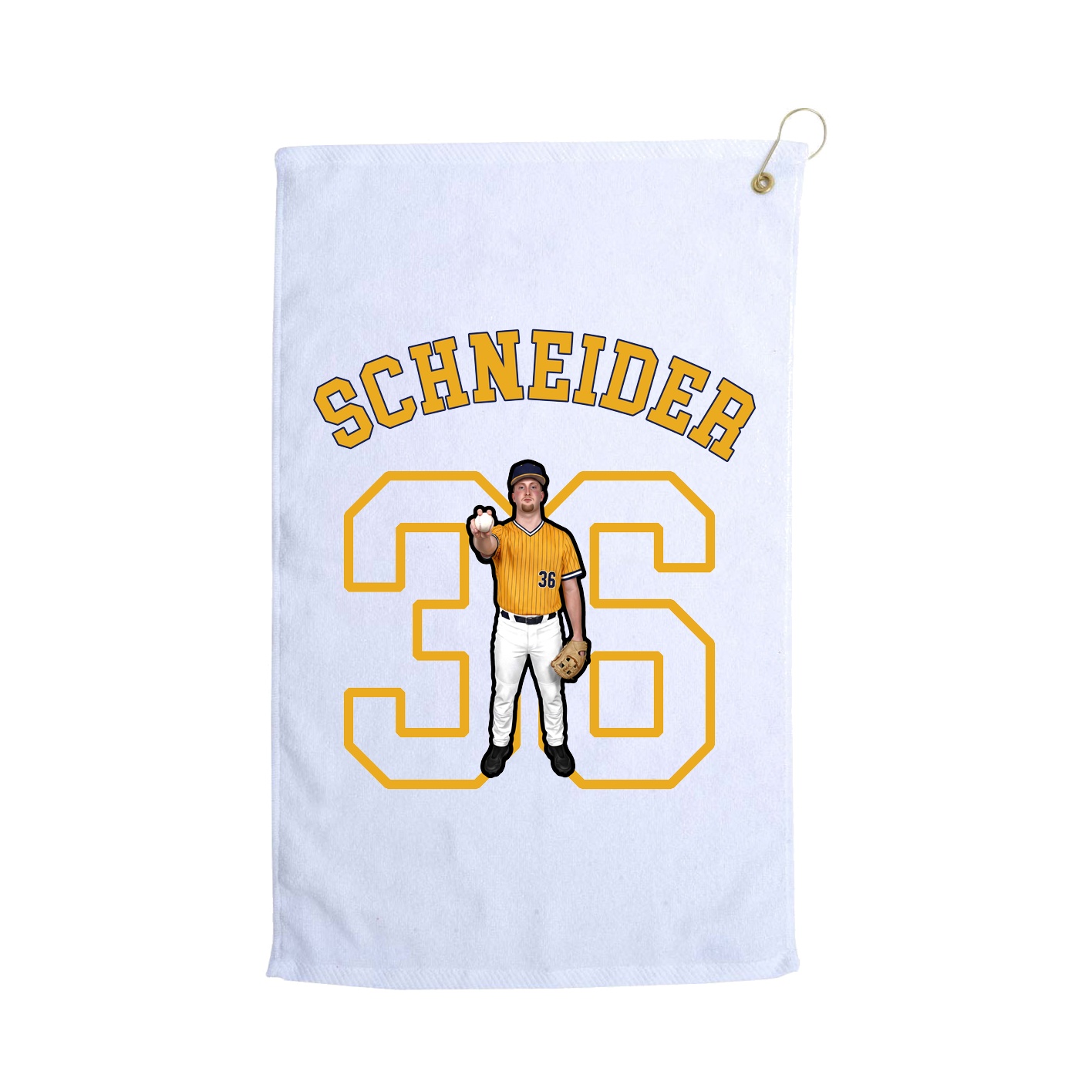 Golf Towel — Shirsey Arch in White