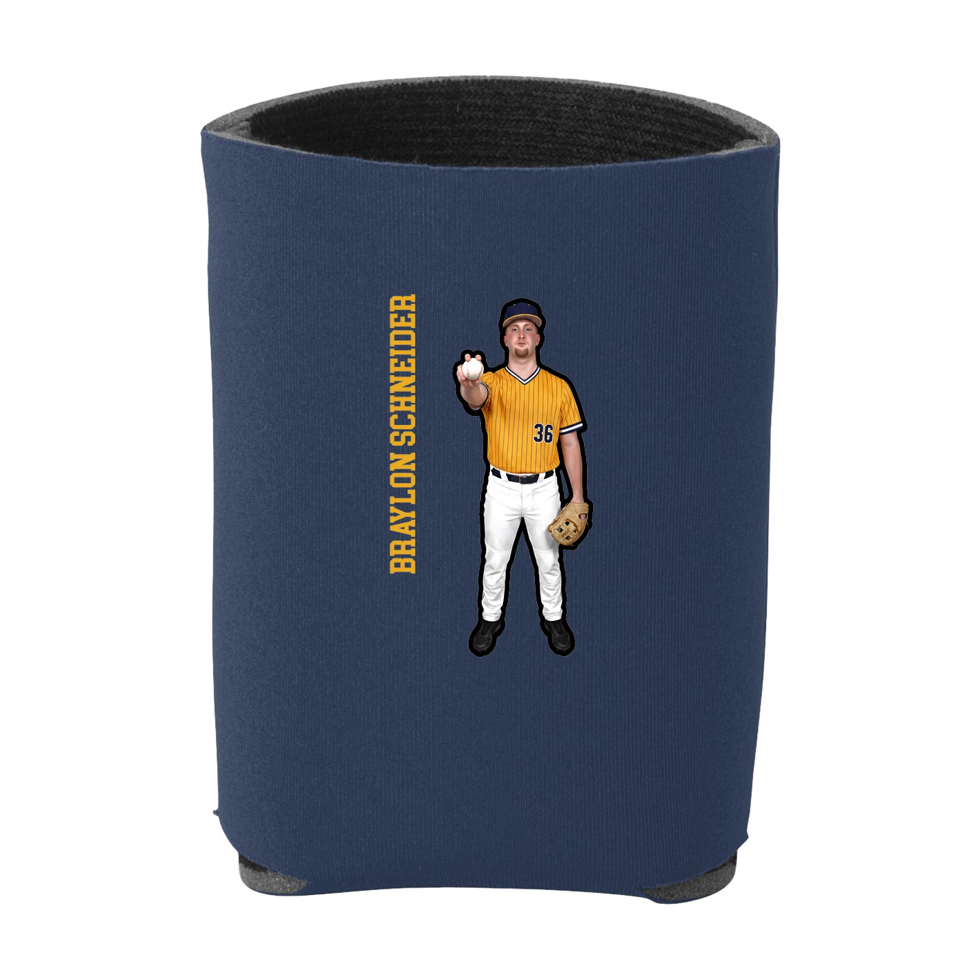 Can Holder — Name Vertical in Navy