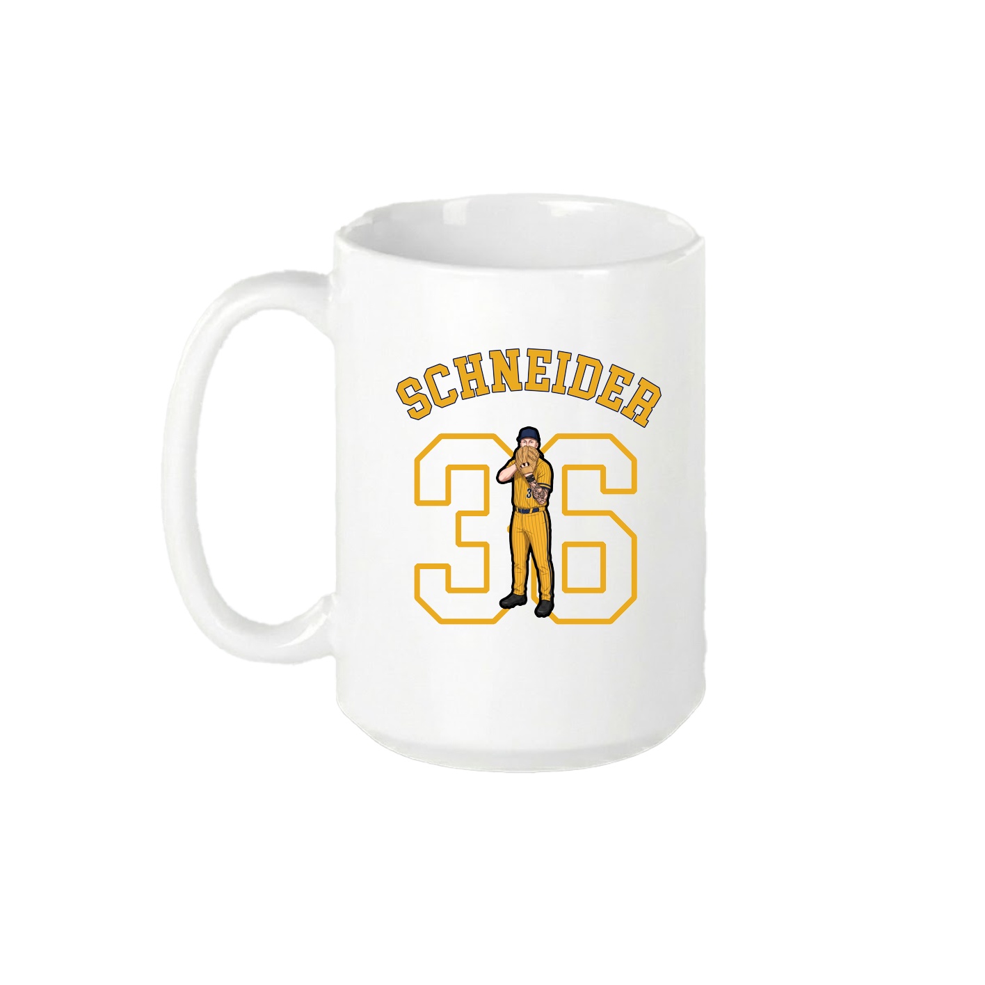 15oz Coffee Mug — Shirsey Arch in White