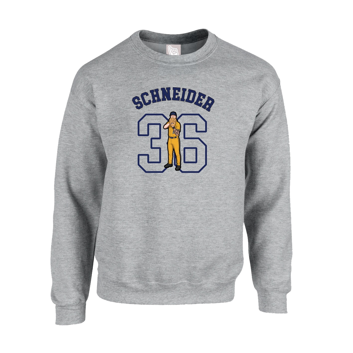 Fleece Crew — Shirsey Arch in Grey