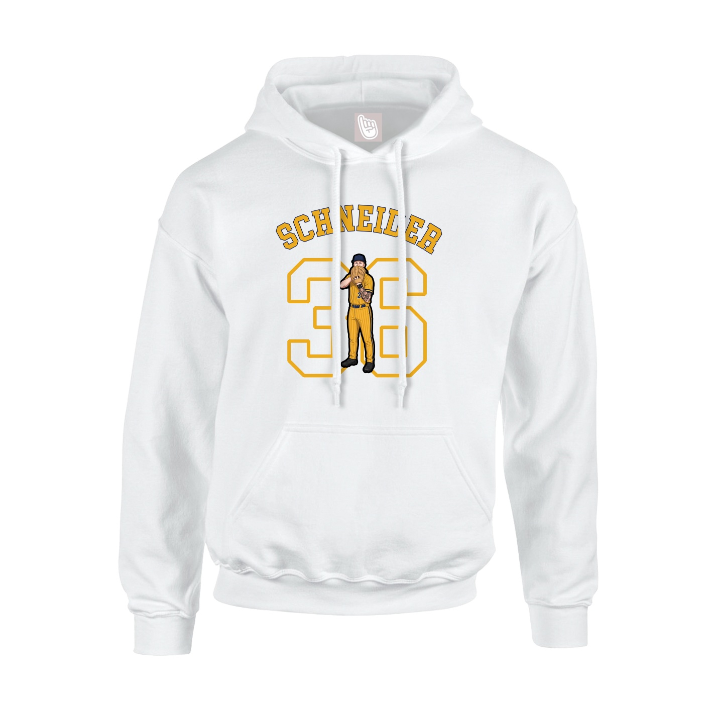 Youth Hoodie — Shirsey Arch in White