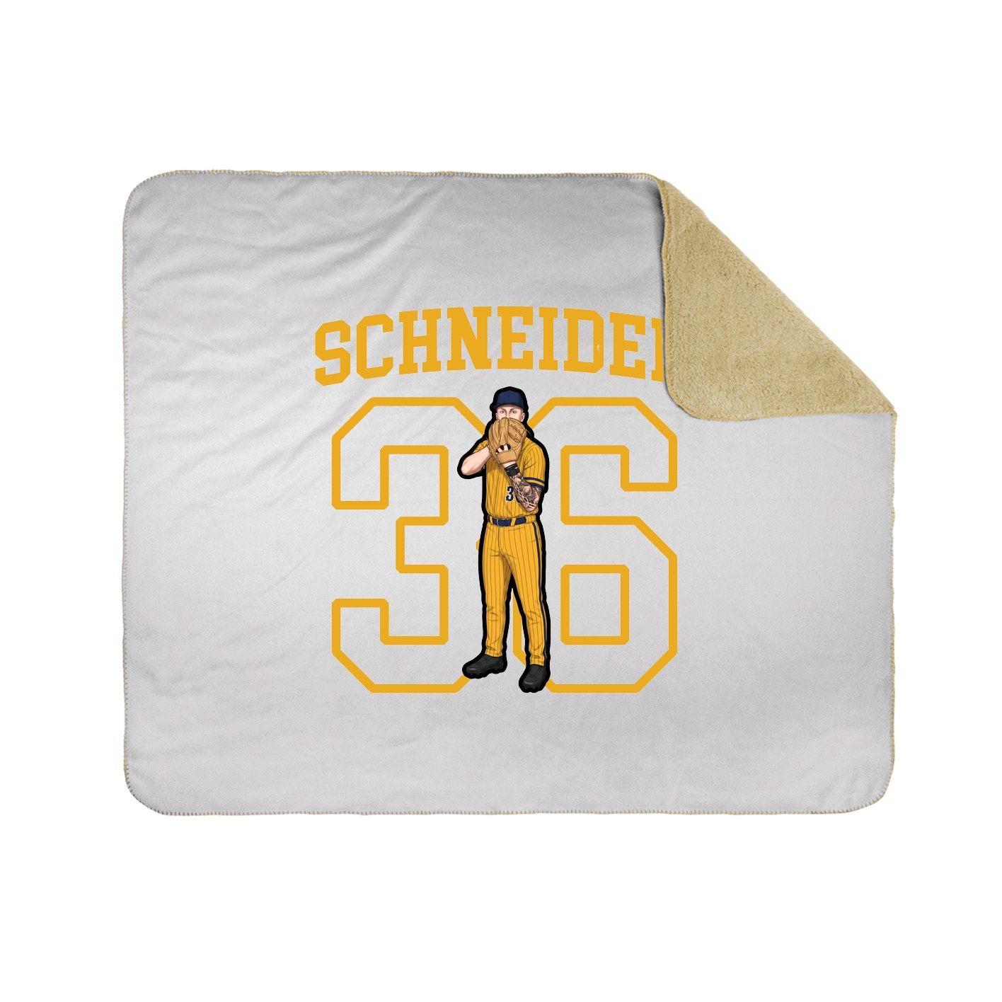 Throw Blanket — Shirsey in White