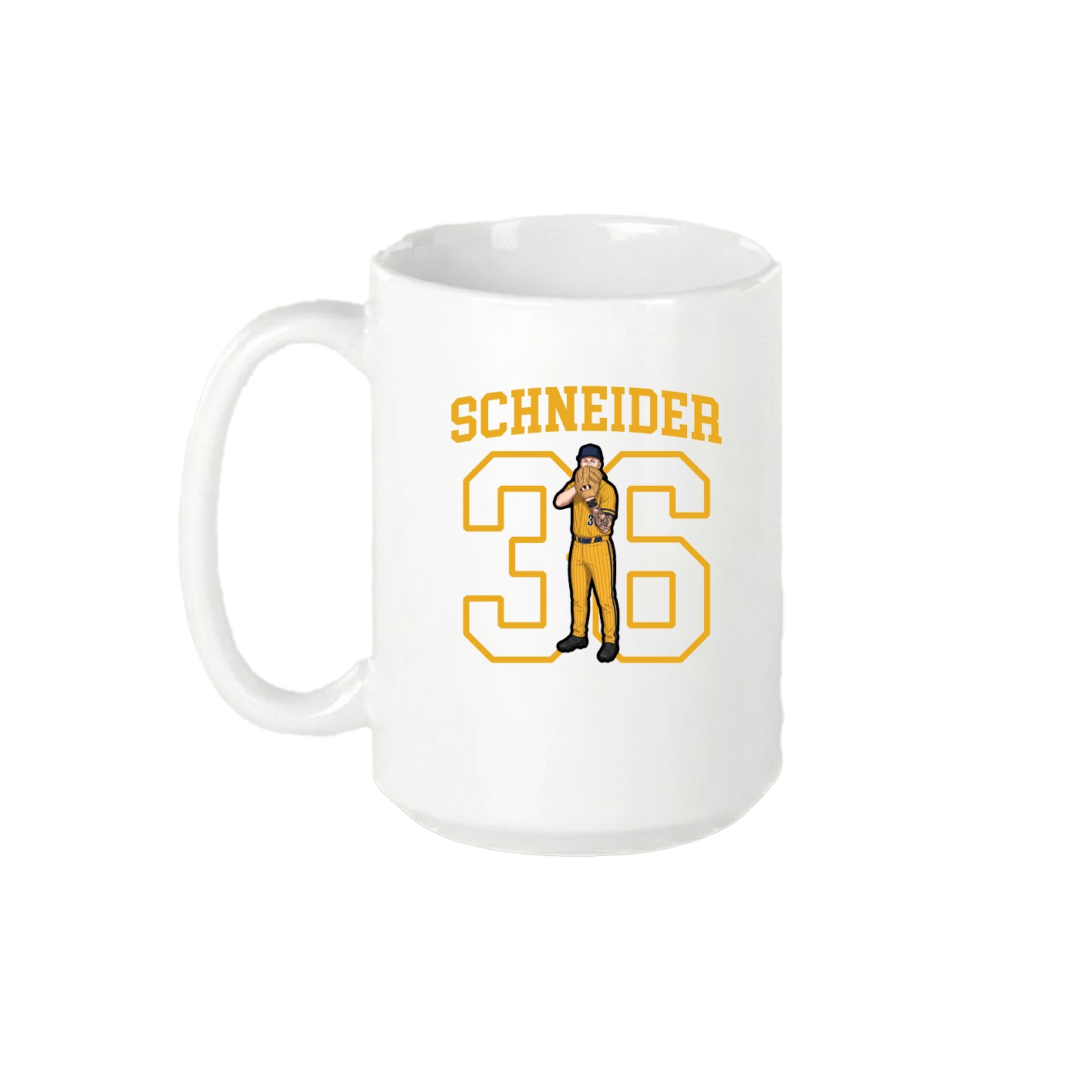 15oz Coffee Mug — Shirsey in White