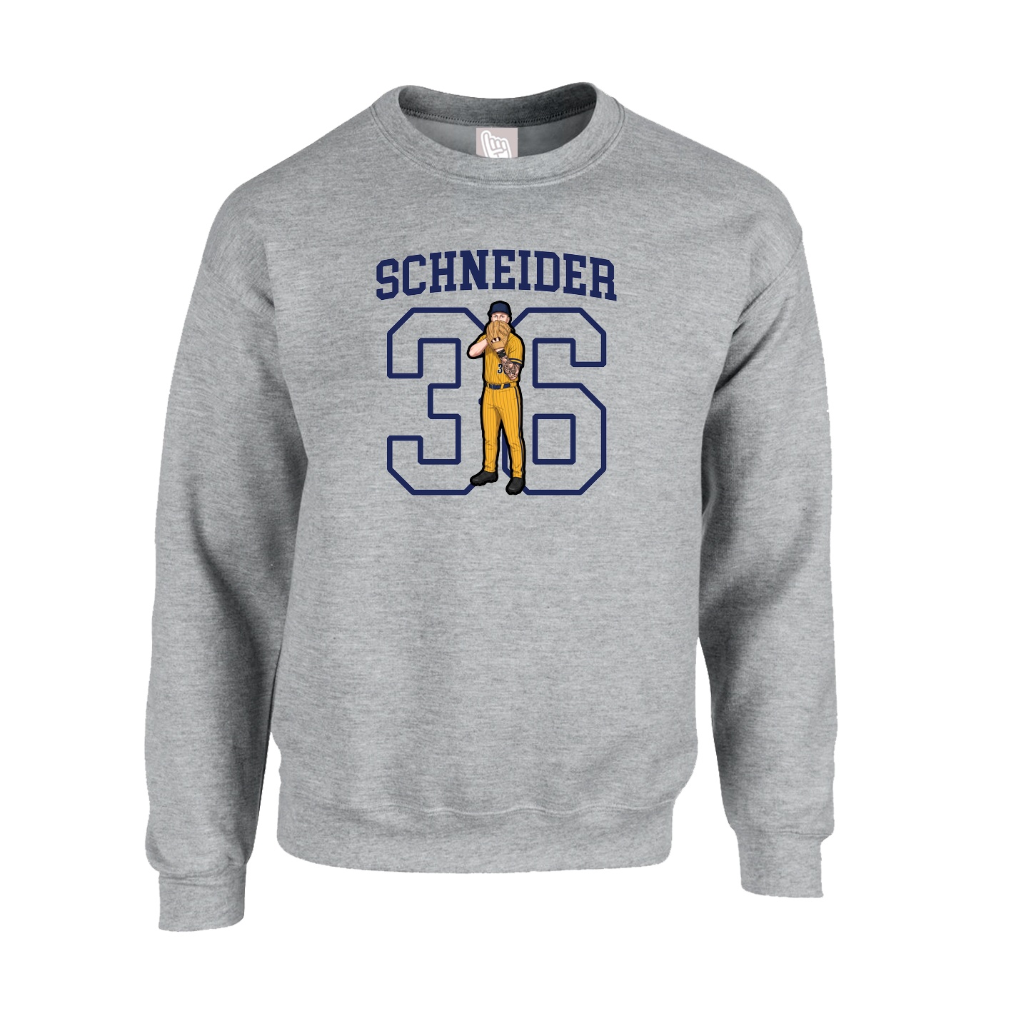Fleece Crew — Shirsey in Grey