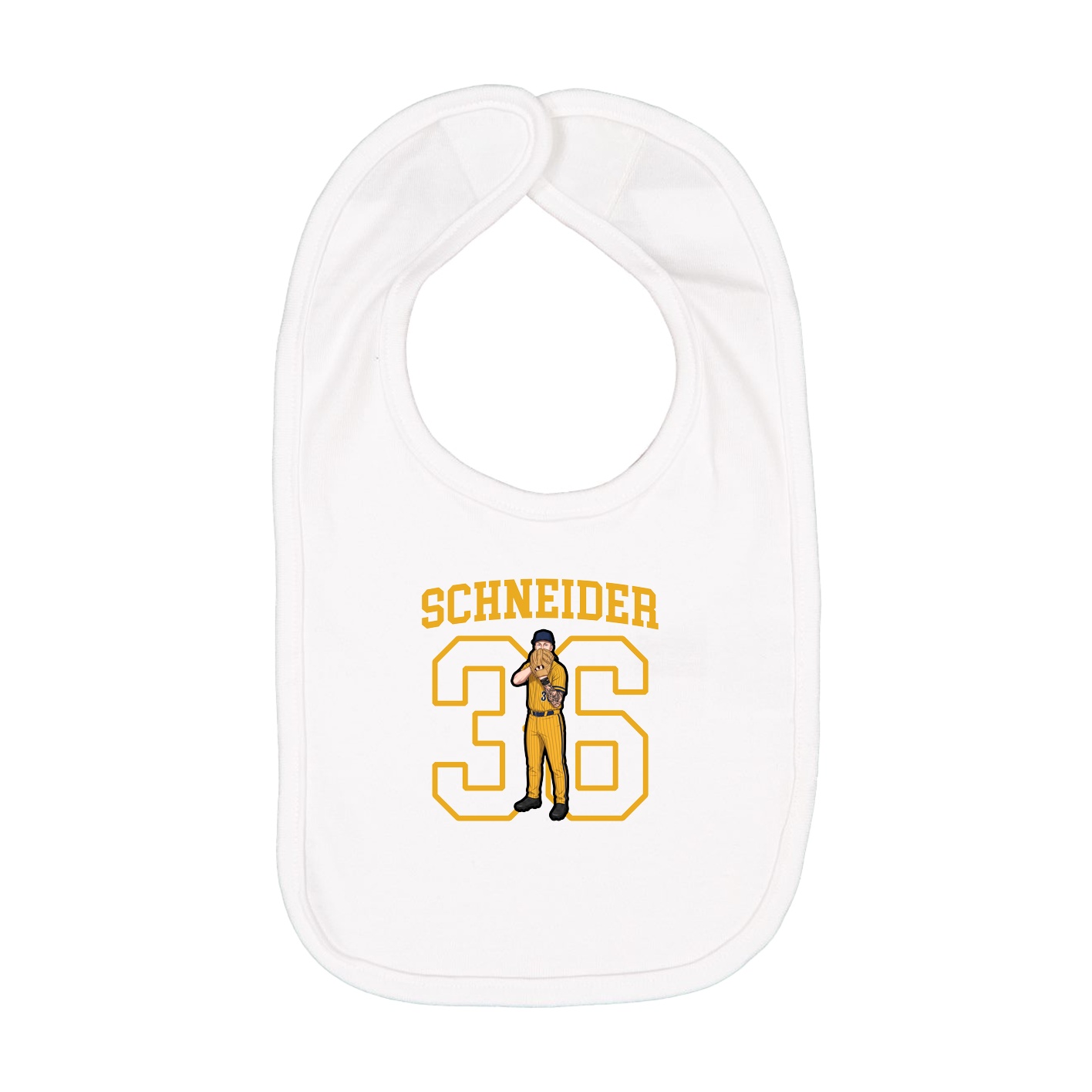 Infant Bib — Shirsey in White