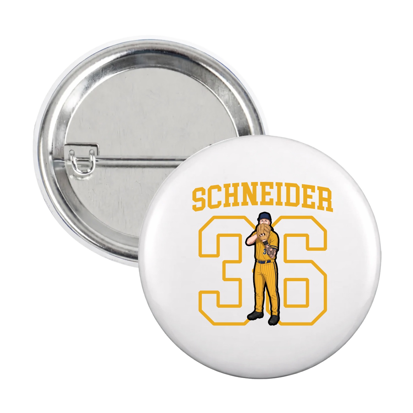 Game Day Button — Shirsey in White
